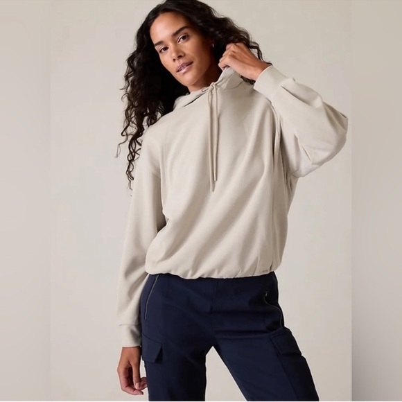 Athleta Tops - Athleta Bubble Hem Hoodie